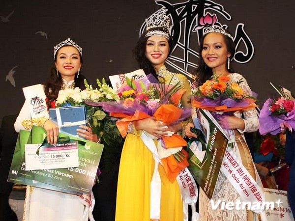 Mai Thi Ha crowned at the 2014 Miss Vietnam in the Republic of Czech contest - ảnh 1